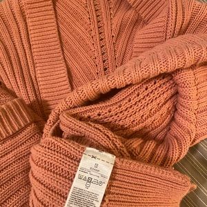 Oversized cable knit sweater